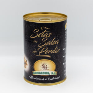 Setas en salsa de perdiz